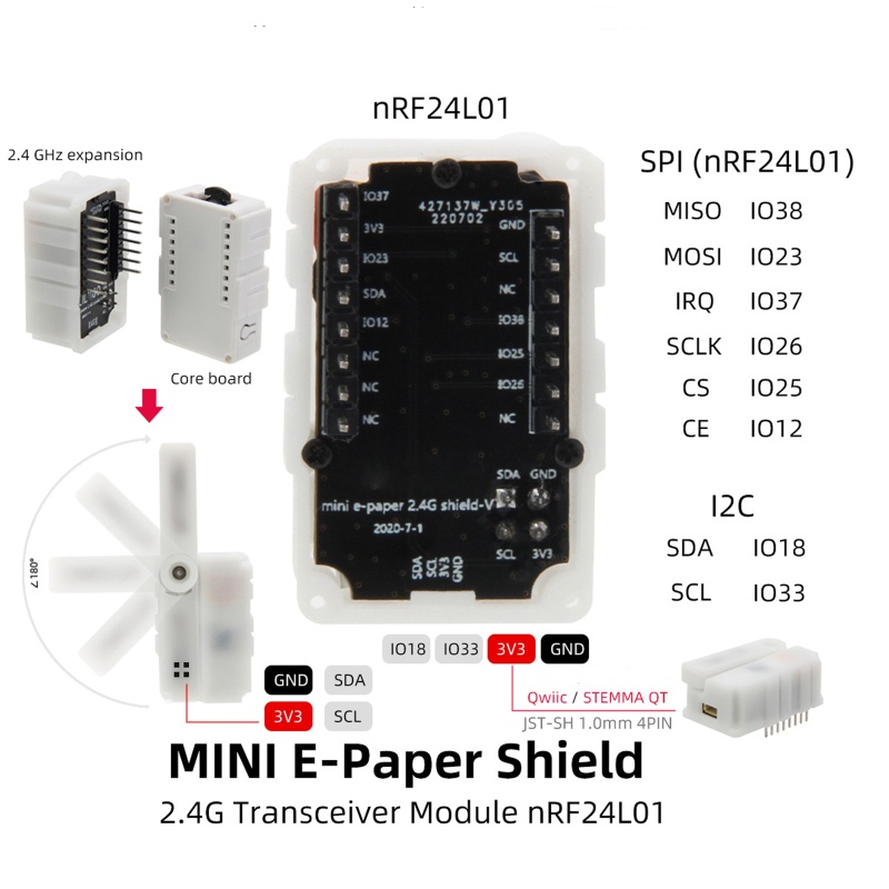 Btsg 2.4GHz World Wide MiNi E-Papers NRF24L 01papan Pengembangan Ekspanding Modul Transceiver 2.4G ISM-Band