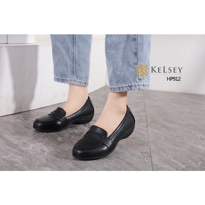 (GRATIS ALAS KAKI) KELSEY Sepatu Loafer Wanita /Sepatu Kerja Wanita  HP912