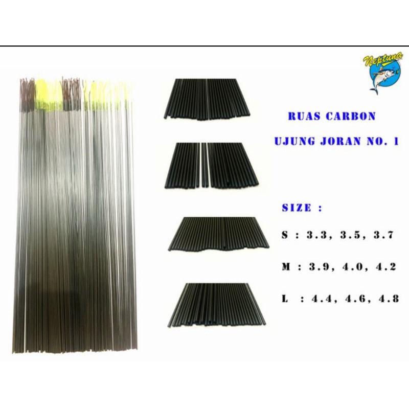 Carbon Ujung Ruas Joran No. 1 | Joran Tegek