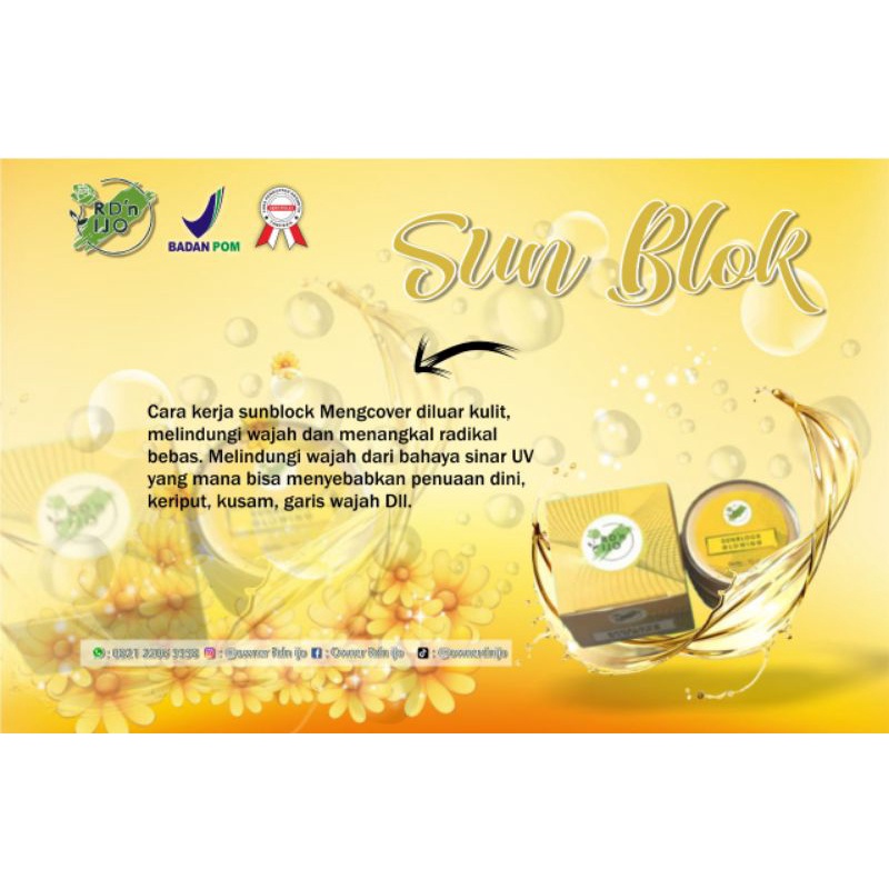 RDN IJO SUNBLOCK GLOWING SPF 50 | BEST SELLER SUNBLOCK BRIGHTENING