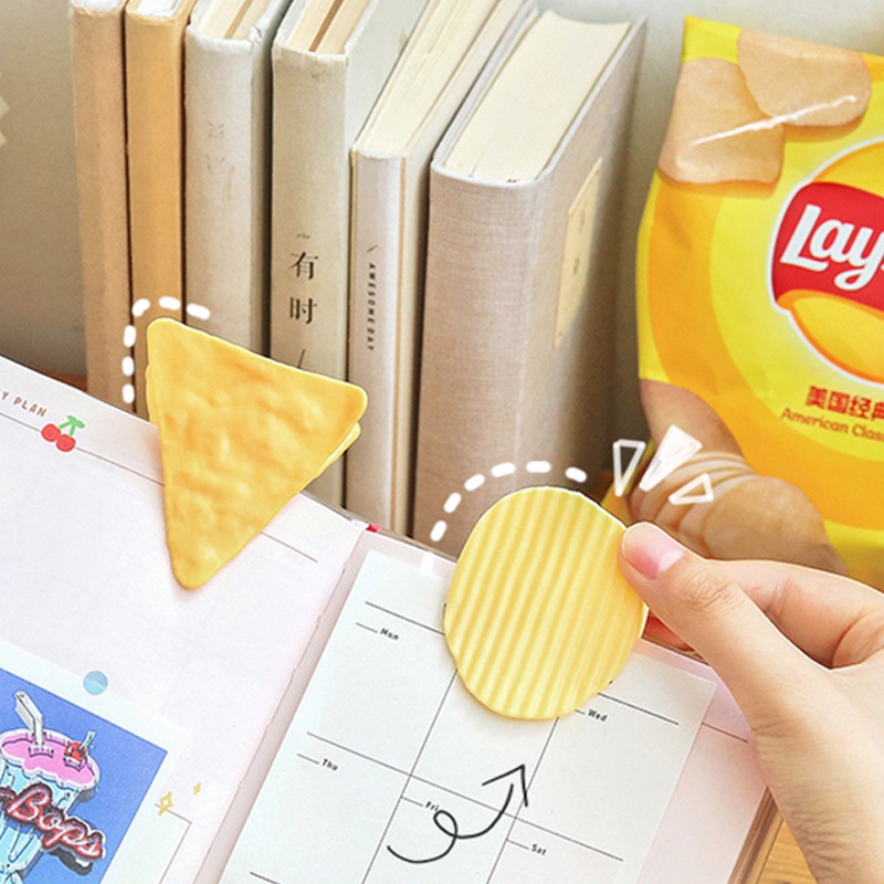 Creative Potato Chips Shape Sealing Clip Cute Paper File Storage Clip