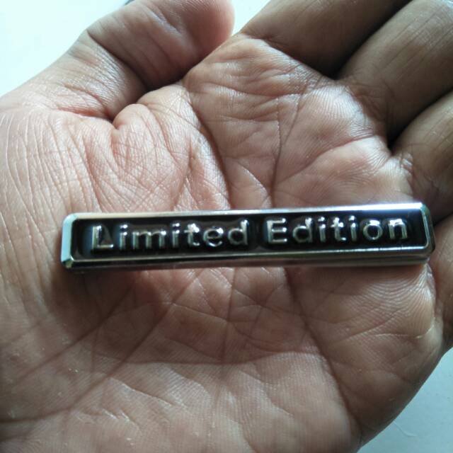 

Emblem Limited Edition dengan stiker perekat bahan metal warna hitam murah unik smart