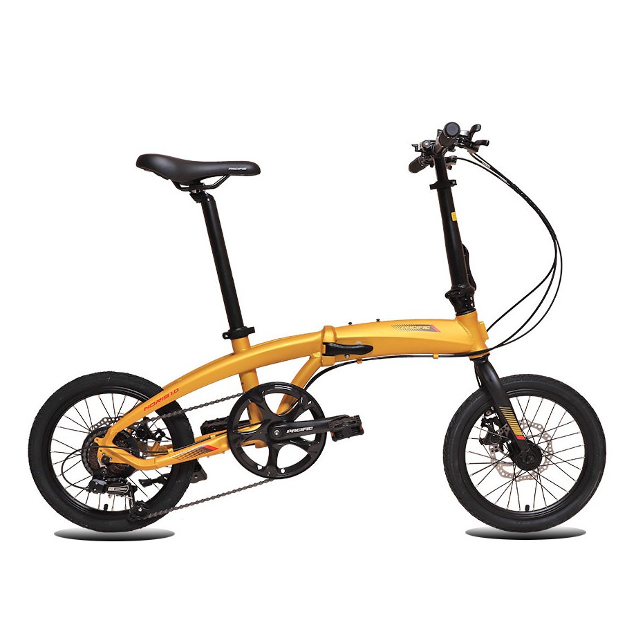 Sepeda Lipat Pacific Noris 1 0 Fb Remaja Dewasa 16 Inci Alloy 6061 7sp Mech Disc Brake Folding Bike Shopee Indonesia