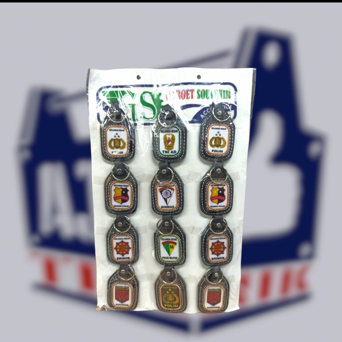 Gantungan kunci Garut souvenir hologram 12pcs murah meriah - merek motor