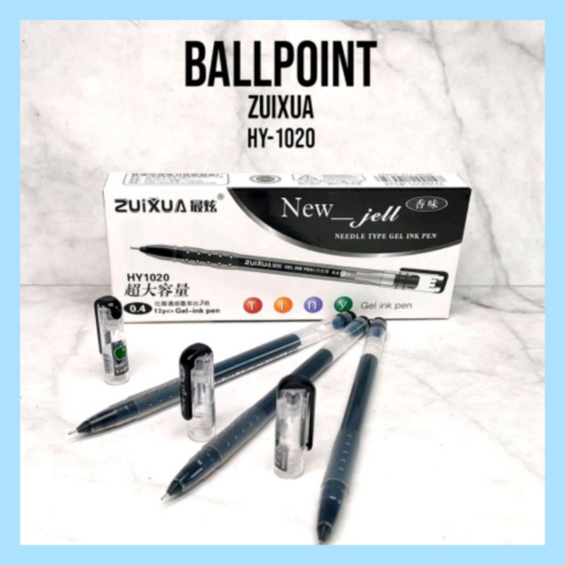 

Pulpen Ballpoint Tinta Hitam 12 pcs Merk Zuixua HY-1020
