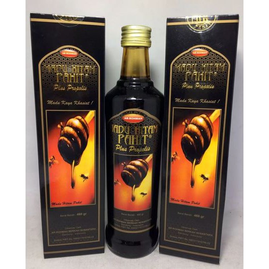

MADU HITAM PAHIT AR ROHMAH PLUS PROPOLIS 460 GRAM