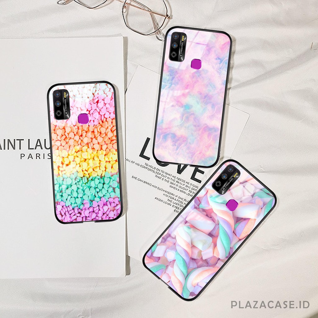 K63 ( Infinix Hot 9 Play ) Softcase kaca Infinix Hot 9 Play - Case Infinix Hot 9 Play - casing hp