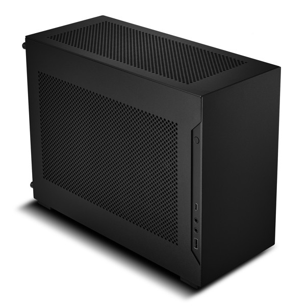 Casing LIAN LI A4H2O - BLACK - ALUMINUM MINI-ITX CASE - PCIe4.0