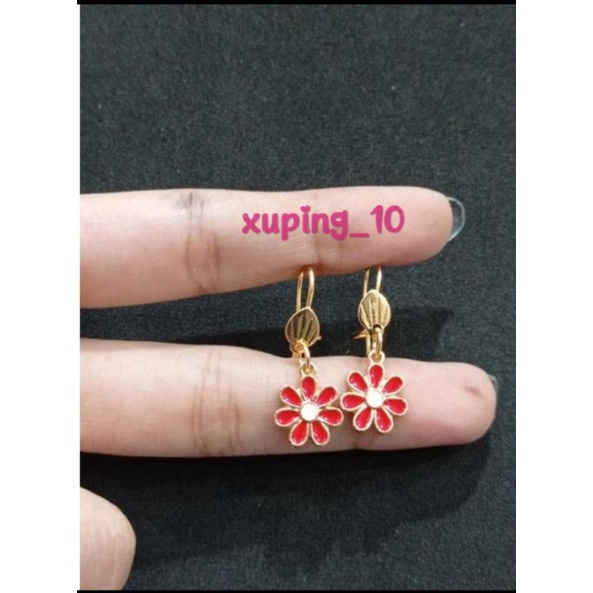 Anting xuping anak motif bunga aksesoris fashion