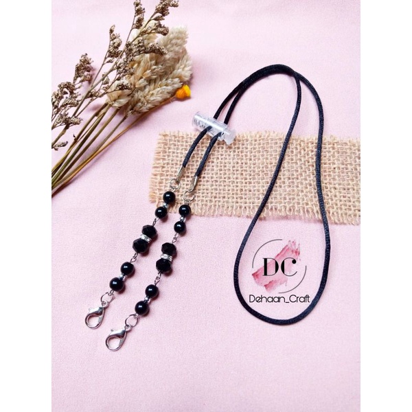 strapmask 2in1 mutiara, konektor Masker, pengait masker