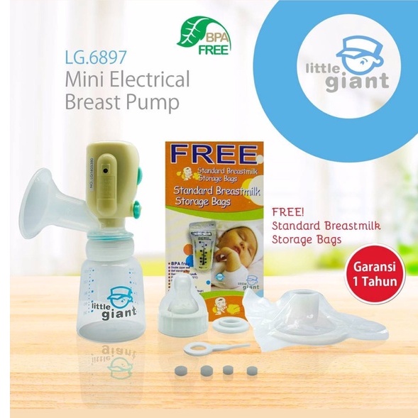 TERMURAH LITTLE GIANT MINI ELECTRICAL BREAST PUMP LG.6897 FREE RAK BOTOL