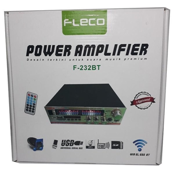 COD Amplifier Fleco F-232BT - Ampli Fleco 232 BT - Fleco 232BT//AMPLI KARAOKE FLECO BT-232//AMPLI BLUETOOTH FLECO BT-232