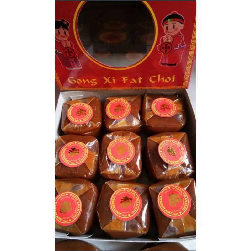 

Dodol Cina/kue keranjang/parcel imlek/ sincia ukuran sedang/medium isi 9