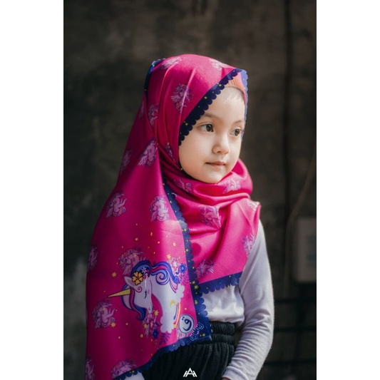 PASHMINA UNICORN CUTE / PASHMINA ANAK / HIJAB ANAK / JILBAB ANAK / KERUDUNG ANAK