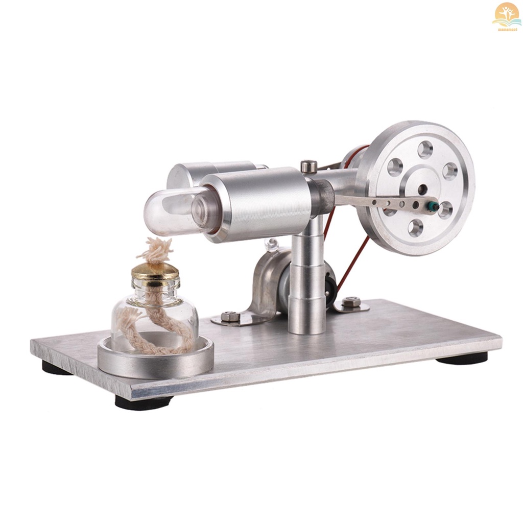 Hot Air Stirling Engine Motor Model Electricity Power Generator with LED Physics Educational Toy Birthday Scientific Gift