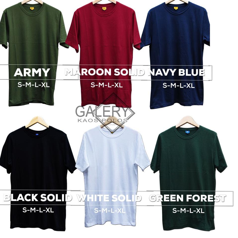 V40 Distro Kaos Polos Pendek Bahan Soft Katun Kombet 30s Buat Cowo Dan Cewe Warna Maroon Solid 8E40