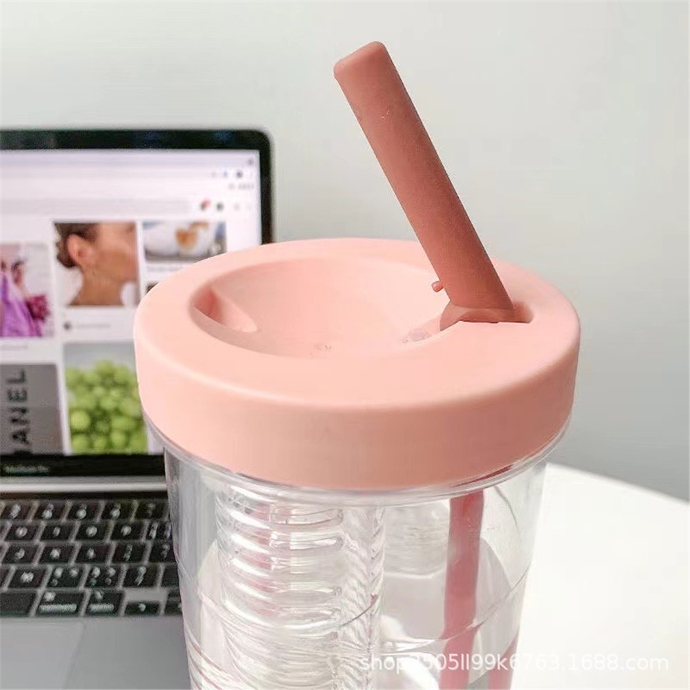 【COD Tangding】700ml Straw Cup INS Water Cup Students Teacups Outdoor Drinking Cup Picnic Travel Supplies