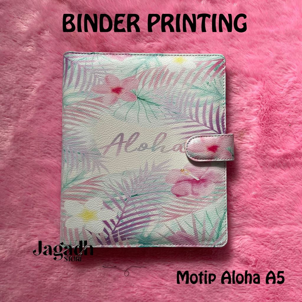 

Binder Printing Aloha Ukuran A5 20ring & B5 26ring