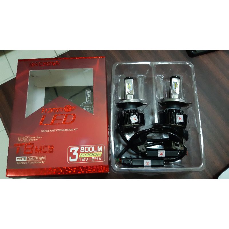 Turbo Led Macrone 6000K (H4)