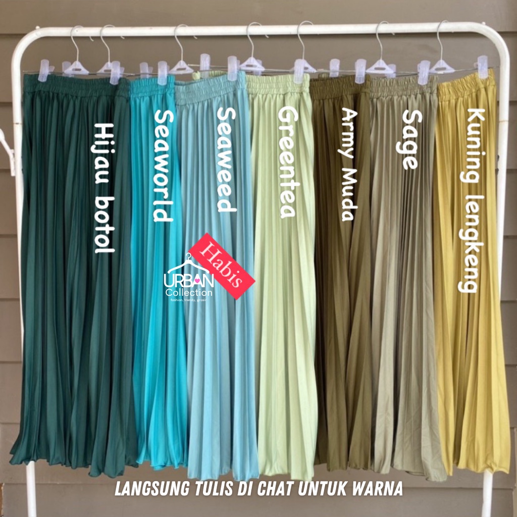 PAKET ROK PLISKET PREMIUM [ 3PCS ] - UKURAN ALLSIZE