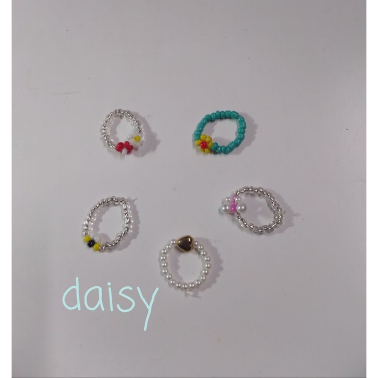 cincin manik polos/daisy/krista isi 1-5pcs