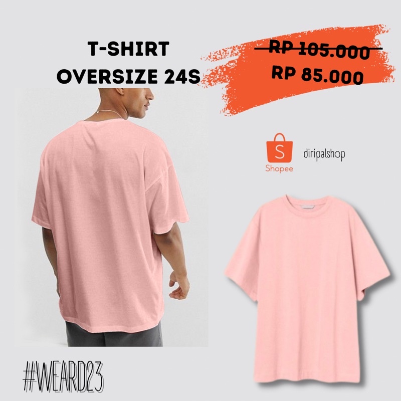 Jual Kaos Polos Oversize Pria Wanita T Shirt Oversize Unisex Shopee