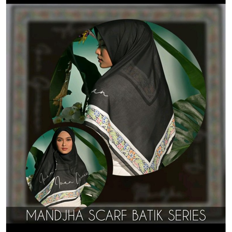 Mandjha Khusus Box Ivan Gunawan Fashion Scarf Batik Dhara Black