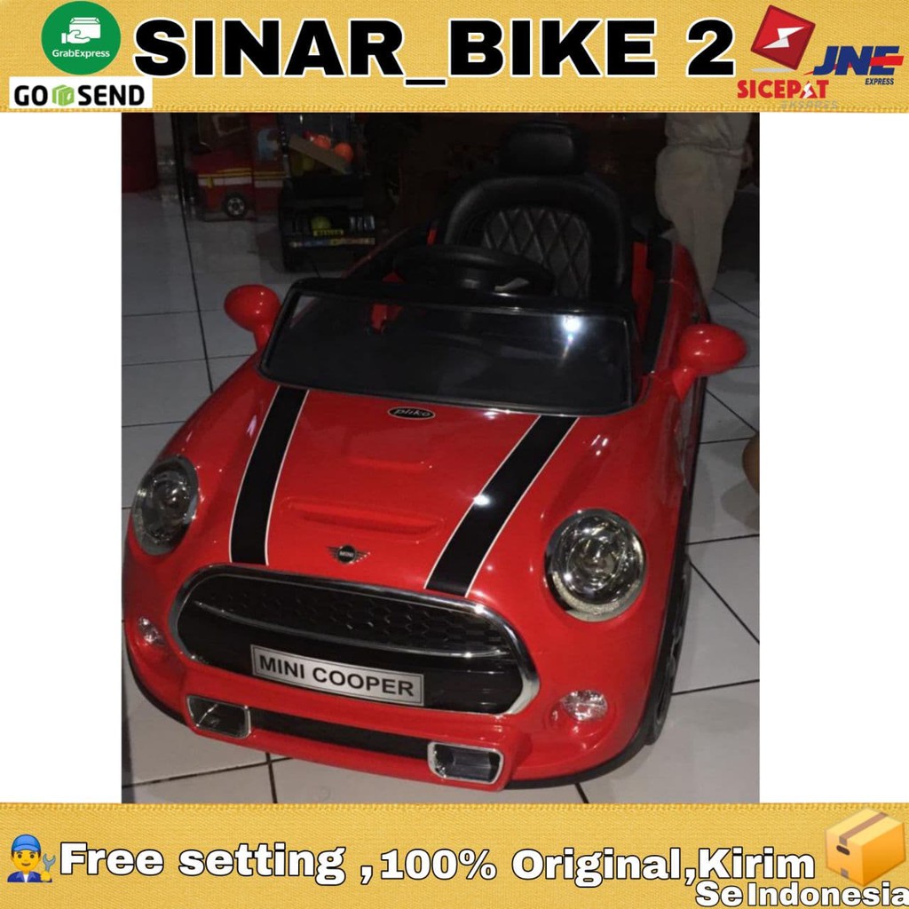 Mobil Anak Aki PLIKO PK-3868 Mini Cooper Lisensi