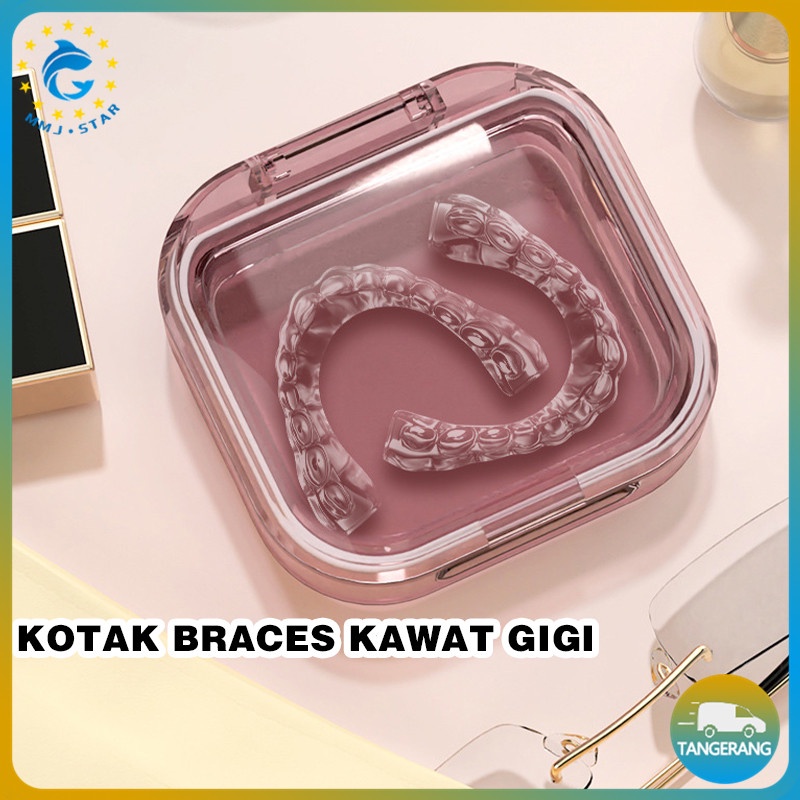 Kotak Gigi Palsu/Travel Denture Case/Portable Storage False Teeth Box