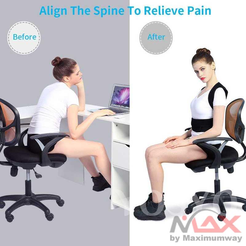 Alat Terapi Sakit Punggung &amp; Pinggang Magnetic Sabuk Belt Magnetic Terapi Koreksi Postur Punggung New Medical Adjustable Clavicle Posture Corrector Men Woemen Back Brace Shoulder Lumbar Support Belt Corset Posture Correction