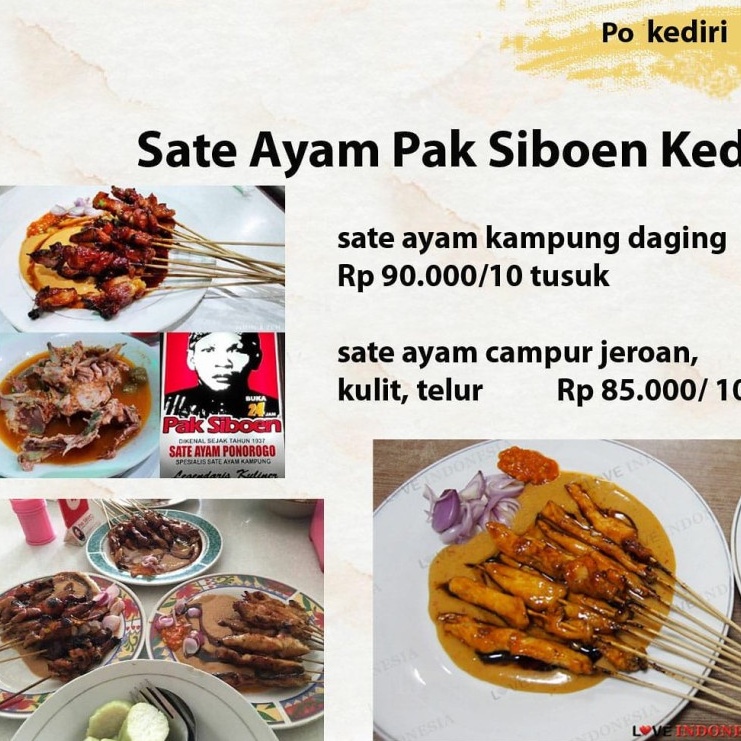 

sate ayam siboen kediri