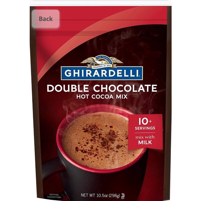

Ghiradelli Double Chocolate Hot Cocoa Mix Coklat Bubuk Minuman Import