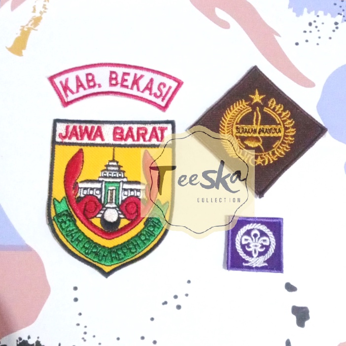 Jual Set Atribut Seragam Pramuka Logo Tunas Kelapa Dan Wosm, Logo ...