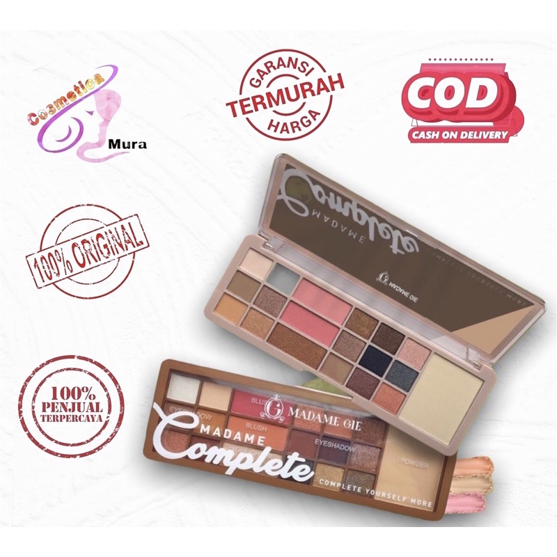 madame gie complete pallete eyeshadow lengkap / complete palette madame gie