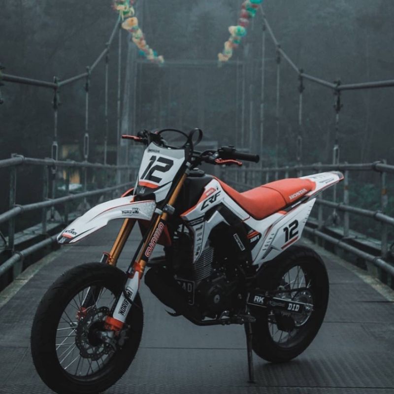 Decal Sticker CRF 150l DTRACKER KLX GORDON Decal Stiker Full Body Trail Supermoto(Bahan Orajet)