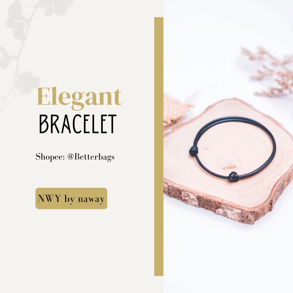 Gelang Tali Knot Wanita Korea / Gelang Cowo Keren