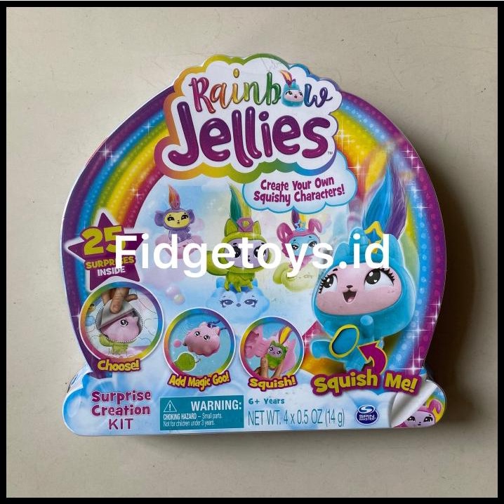 Rainbow Jellies Creation Kit with 25 Surprise to Make Your Own Squishy