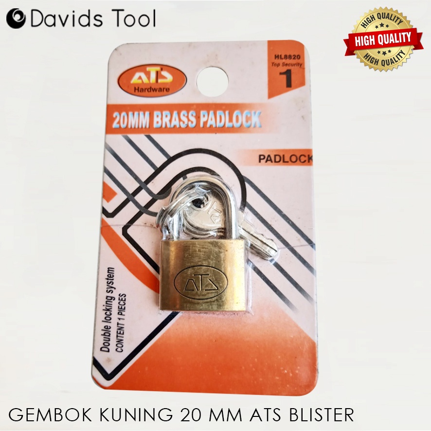 Gembok Koper Kecil Tas Kotak Kuningan 20 mm