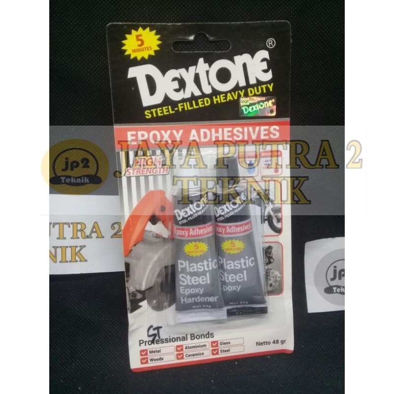 

LEM EPOXY / LEM CAMPUR / BESI / SERBAGUNA DEXTONE 5 MENIT Lem Besi Dextone 48g/ 48 gram