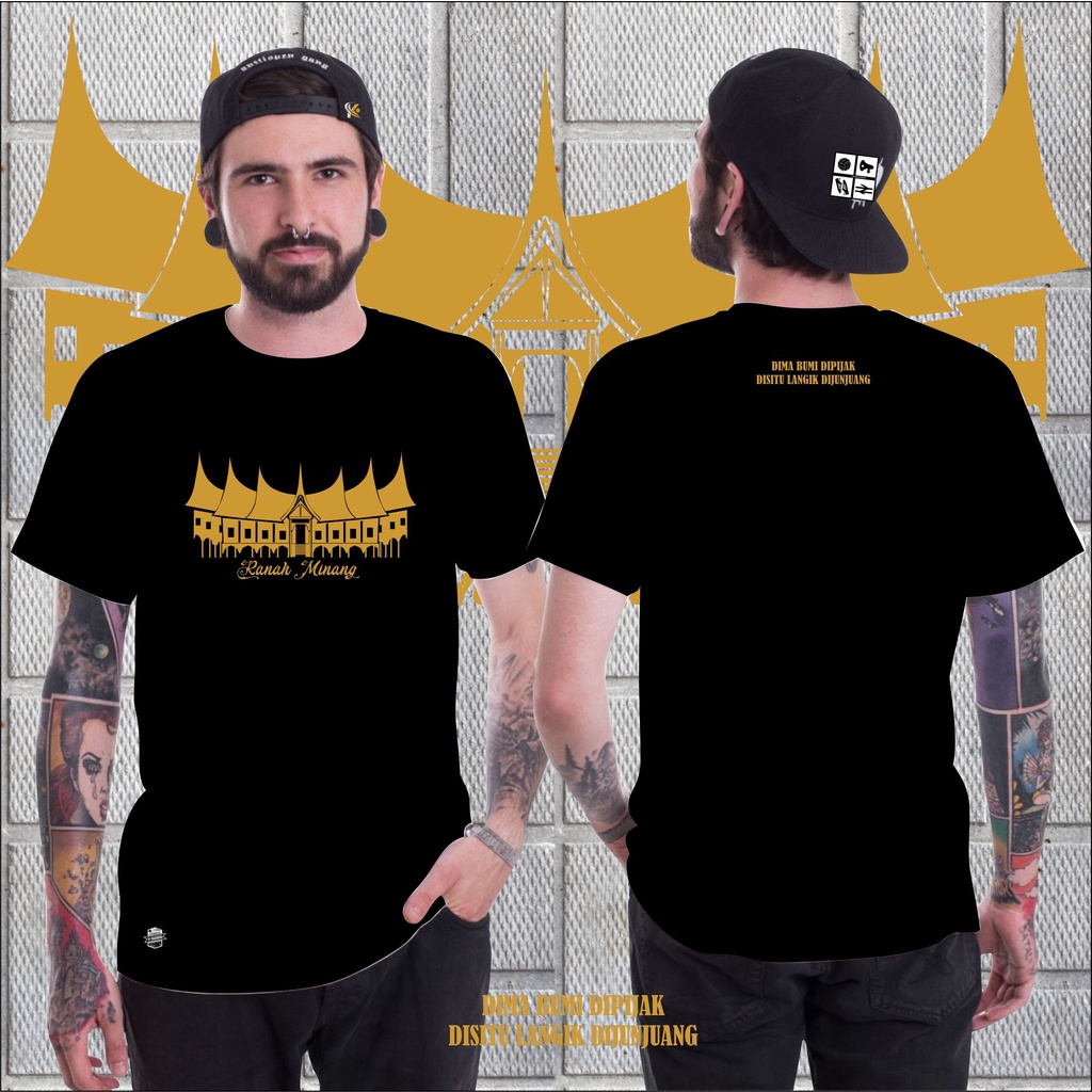 KAOS PRIA RUMAH ADAT / SUMATERA BARAT / RANAH MINANG