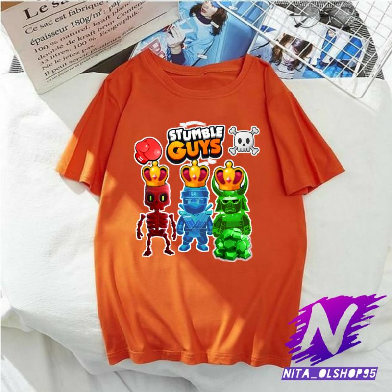 stumble guys baju kaos anak atasan anak laki laki stumble guys premium spesial