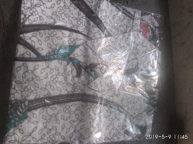 Bos Batik Hrb 026 Kenongo Kemeja Tosca Pendek Pekalongan Padi M L Xl Sogan Tulis Halus Kemeja Batik.