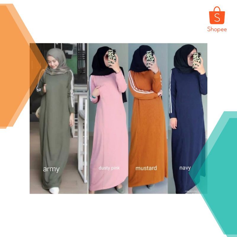 Murah GAMIS SELLO SPORTY MOSCREPE PREMIUM Keren