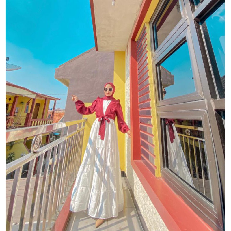 Dress syakila rompi kriwil umpak Zasika