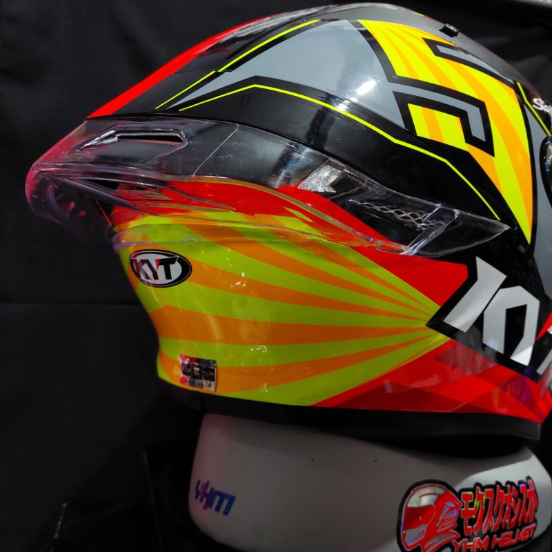 Spoiler KYT tt course 3D Gp Street Spoiler helm kyt tt course gp street