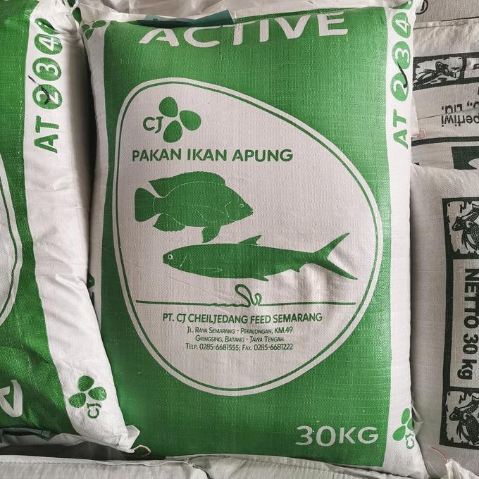 Ready Oke] At-2 / Pakan Pelet Ikan Apung Cj Feed At 2Mm / Active Feed 2Mm @ 30 Kg
