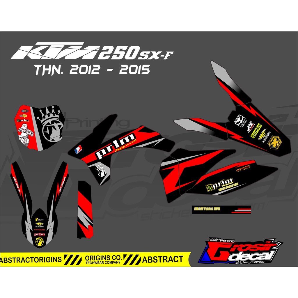 Decal sticker KTM 250 SIXDAY Dekal stiker KTM 250 Fullbody