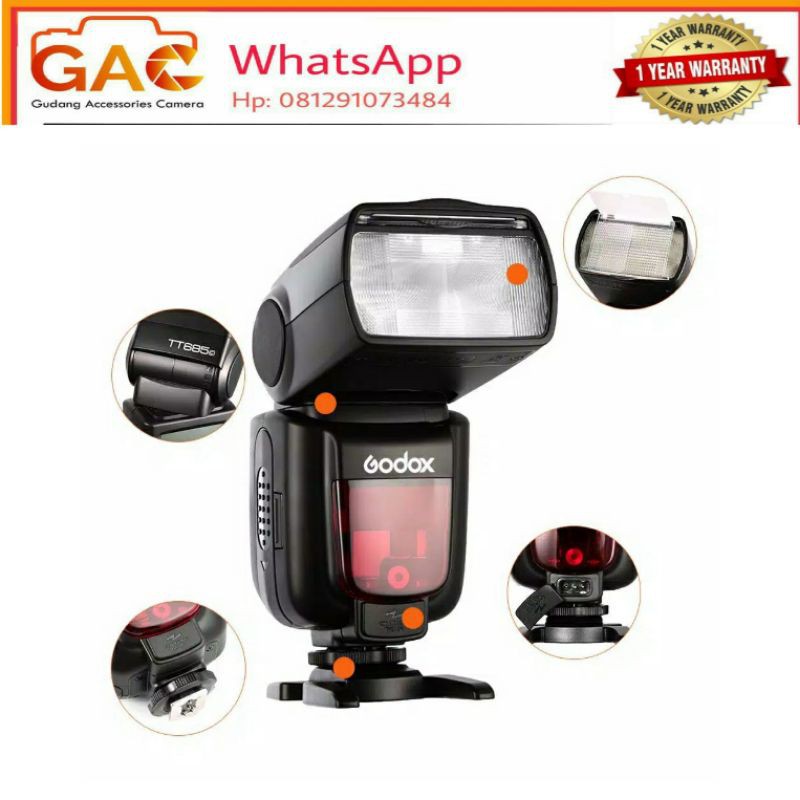 flash GODOX TT-685C for Canon eos 1500D 2000D 3000D 4000D 250D kiss X90 kiss x10