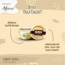 Sabun Herbal SEREH Aduzze Anti Gatal Nyamuk Menghilangkan Pegal Capek - Original isi 50 Gram Sabun Wajah Badan - 100% ALAMI - BPOM