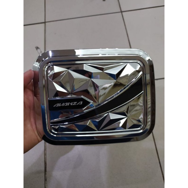 Tank cover avanza 2010 2011 tutup bensin diamond chrome